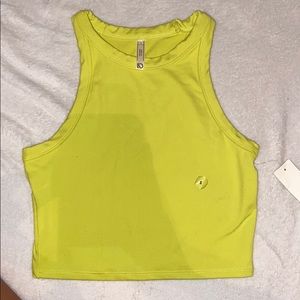 yellowish green crop top